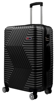 Средний пластиковый чемодан на колесах 70L GD Polo черный 60k001 medium black фото