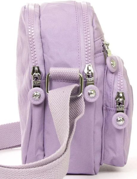 Жіноча текстильна сумка крос-боді Jielshi фіолетова LANC23 l.purple фото
