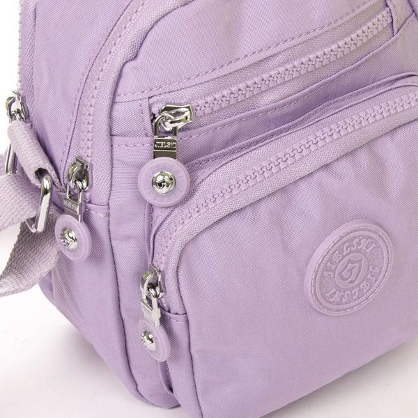 Жіноча текстильна сумка крос-боді Jielshi фіолетова LANC23 l.purple фото