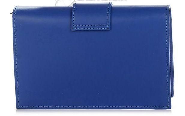 Шкіряний клатч Genuine Leather синій 1541_blue фото