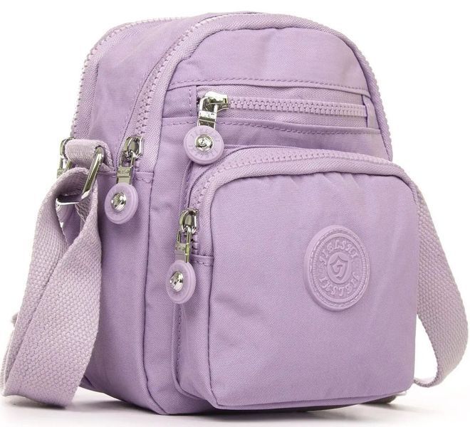 Жіноча текстильна сумка крос-боді Jielshi фіолетова LANC23 l.purple фото