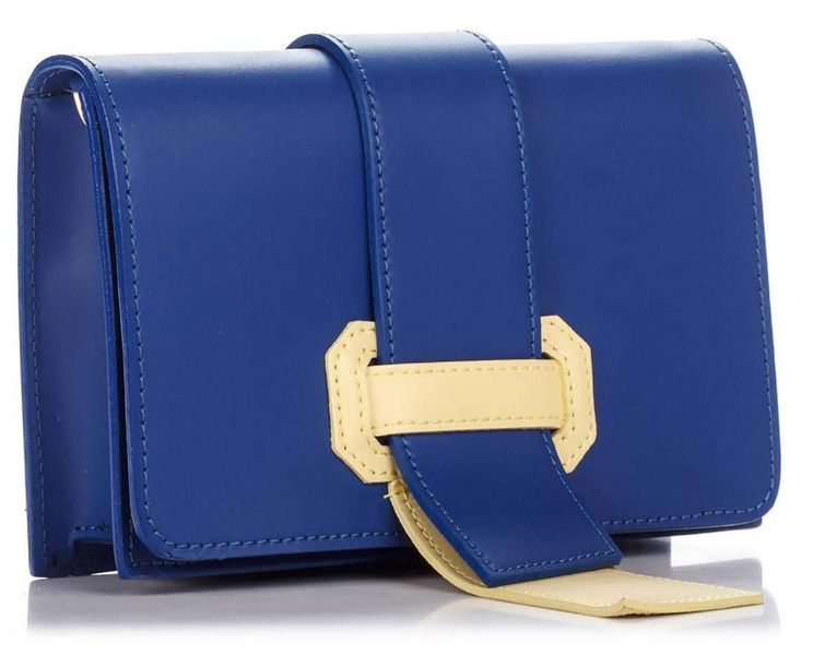 Шкіряний клатч Genuine Leather синій 1541_blue фото