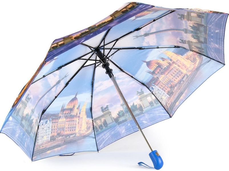 Женский зонт SL полуавтомат синий PODSL21303-3 фото