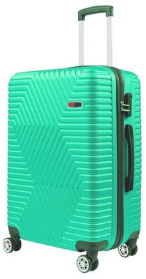 Большой пластиковый чемодан на колесах 115L GD Polo салатовый 60k001 large green фото