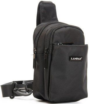 Мужская сумка через плечо Lanpad черная LAN0929 black фото