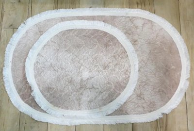 Набір килимків для ванної кімнати, 2 шт, Carpet One Туреччина K103 beige фото