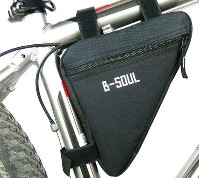 Невелика велосумка, велосипедна сумка на раму 1L B-Soul чорна S14327 black фото