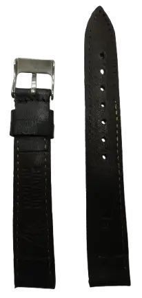 Женский кожаный ремешок для часов Mykhail Ikhtyar Ш16 мм черный S16-607S black фото