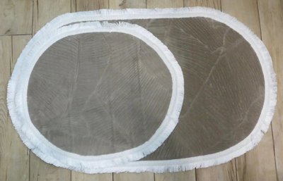 Набір килимків для ванної кімнати, 2 шт, Carpet One Туреччина K100 beige фото