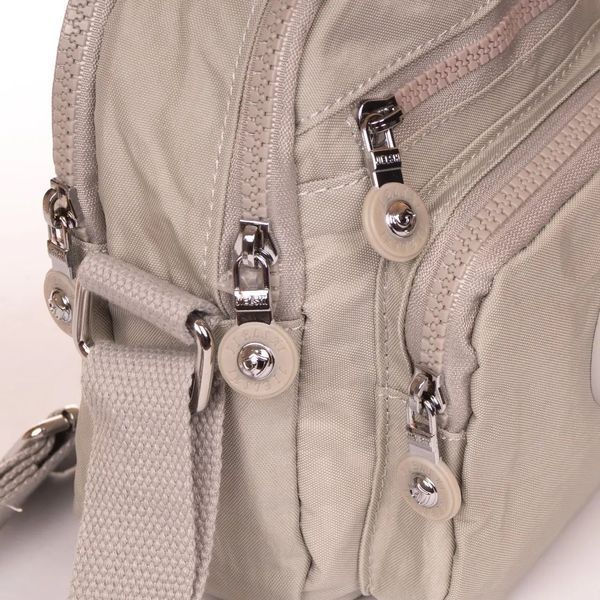 Женская текстильная сумка кросс боди Jielshi бежевая LANC23 beige фото