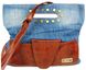 Женская джинсовая сумка небольшого размера Fashion jeans bag синяя Jeans8055 blue фото 6