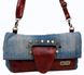 Женская джинсовая сумка небольшого размера Fashion jeans bag синяя Jeans8055 blue фото 2