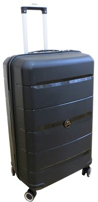 Большой чемодан на колесах из полипропилена 93L My Polo, Турция черный 70c05 large black фото