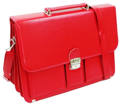 Жіночий портфель з екошкіри AMO Польща SST10 червоний SST10 red фото