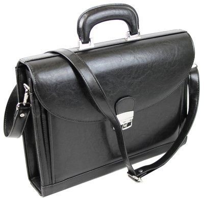 Чоловічий портфель з еко шкіри JPB TE-33 чорний TE-33 black фото