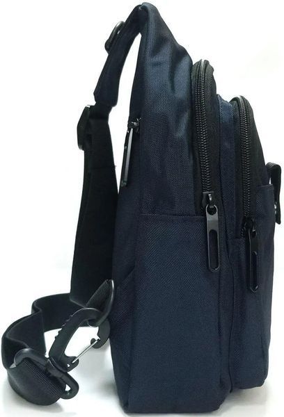 Чоловіча сумка Lanpad через плече синя LAN63745 blue фото