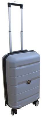 Пластиковый малый чемодан из полипропилена 40L My Polo серый 70c05 small grey фото