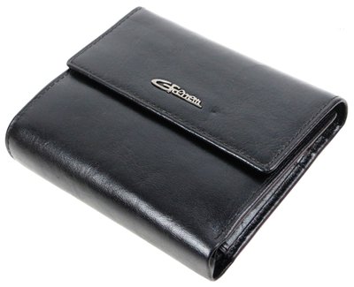 Мужское кожаное портмоне со съемным картхолдером Giorgio Ferretti черное GF0346 фото