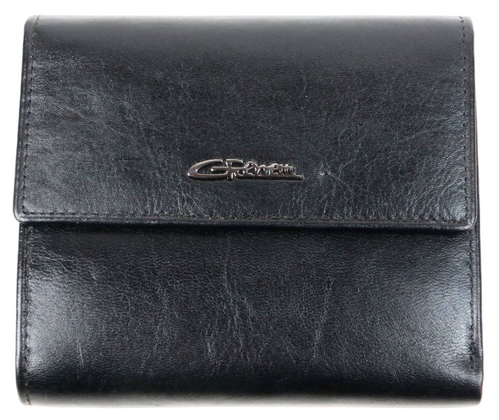 Чоловіче шкіряне портмоне зі знімним картхолдером Giorgio Ferretti чорне GF0346 фото