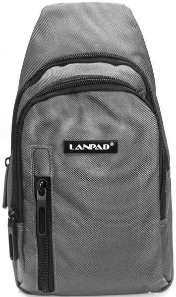 Чоловіча тканинна сумка Lanpad сіра LAN80002 gray фото