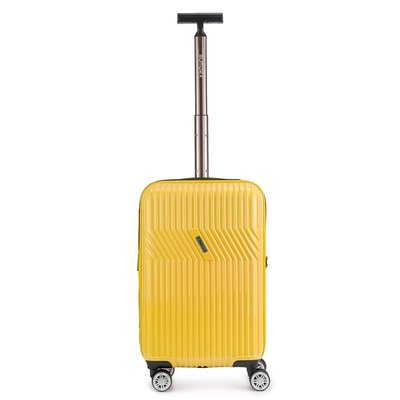 Маленький чемодан на колесах их поликарбоната 42L Sumdex желтый  SWRH-720Y фото