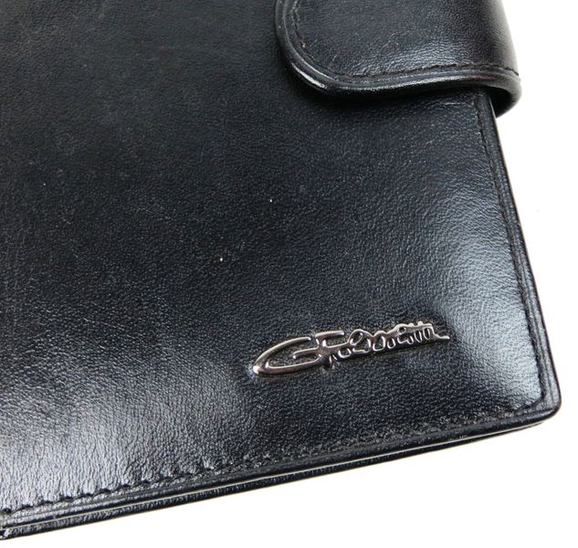 Вертикальне чоловіче шкіряне портмоне із застібкою Giorgio Ferretti чорне GF000156 фото