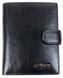 Вертикальне чоловіче шкіряне портмоне із застібкою Giorgio Ferretti чорне GF000156 фото 2