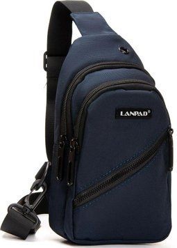 Невелика сумка-слінг Lanpad тканинна, синій LAN82085 blue фото