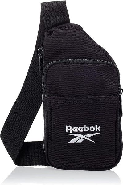 Коттонова нагрудна сумка, слінг Reebok Classic Foundation чорна SH36535 black фото