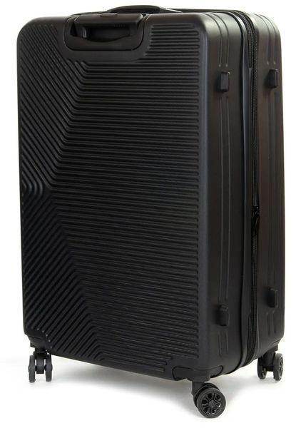 Средний пластиковый чемодан с расширением на колесах 78L Fashion черный POD804 medium black фото