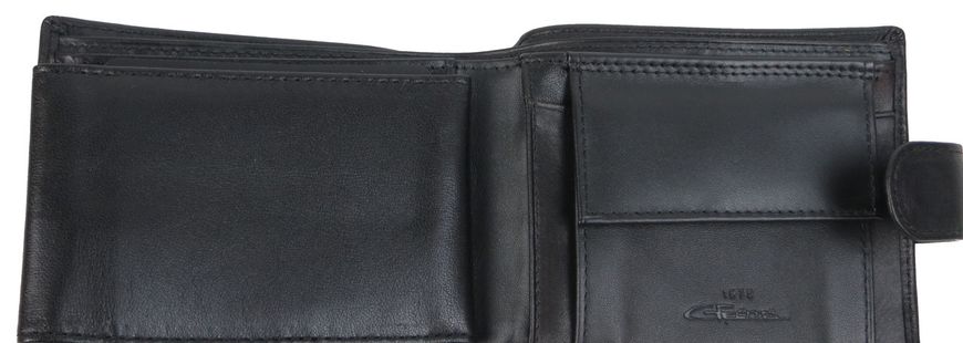 Чоловіче шкіряне портмоне зі знімним картхолдером Giorgio Ferretti чорний GF005A2 фото