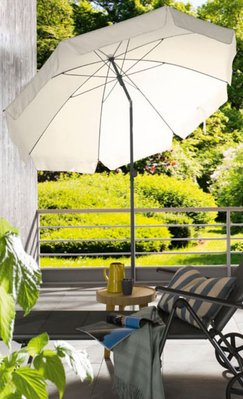 Пляжна парасолька Livarno бежева 100343334 beige фото