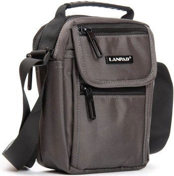 Сумка чоловіча Lanpad на плече сіра LAN20826 grey фото