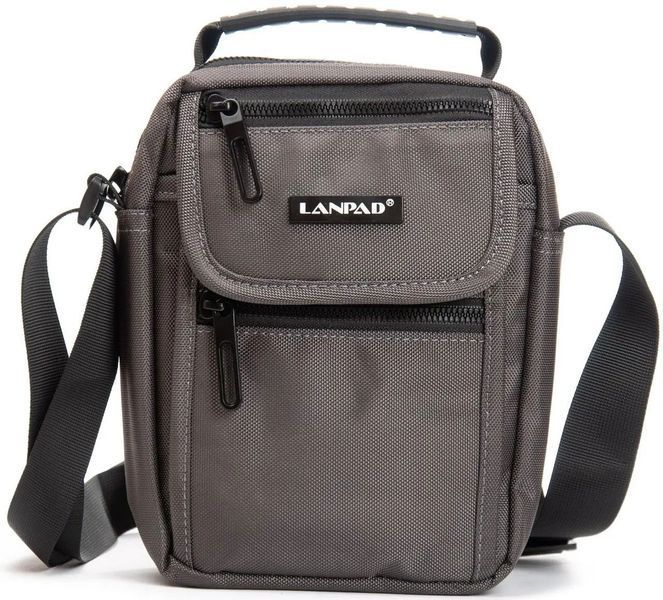 Сумка чоловіча Lanpad на плече сіра LAN20826 grey фото