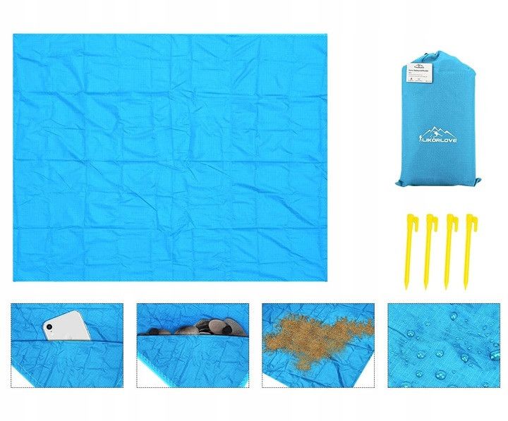 Пляжний килимок Retoo S175 blue фото