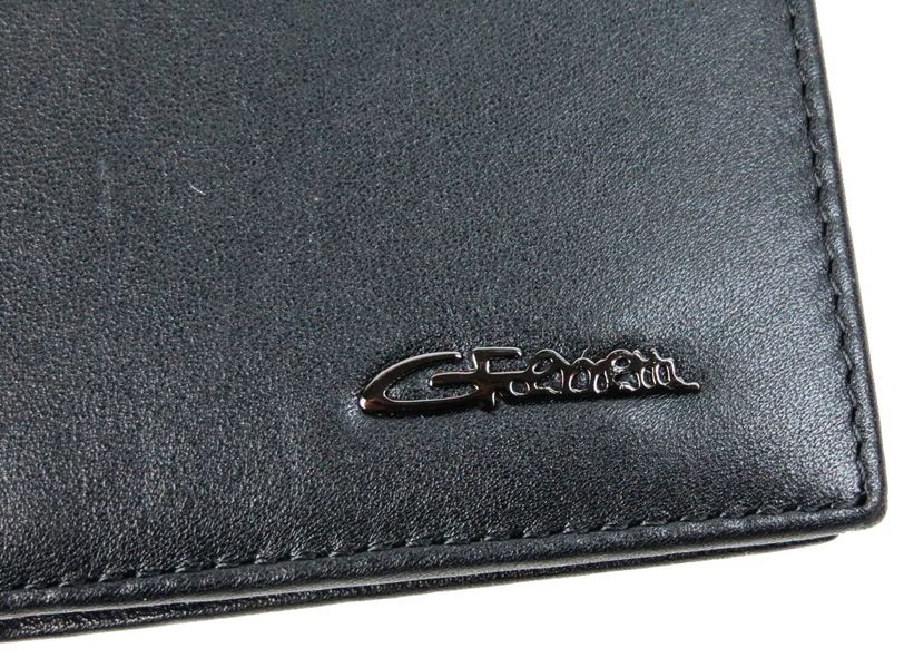 Невелике вертикальне чоловіче шкіряне портмоне Giorgio Ferretti чорне GF9120422 фото