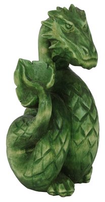 Зеленый Деревянный Дракон статуэтка ручной работы символ 2024 года NA6001 фото