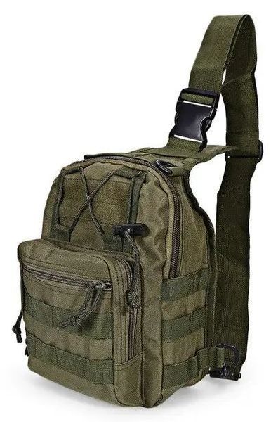 Тактическая сумка, слинг, армейский рюкзак через плечо Green Tactical oneftb020tb фото