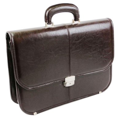 Чоловічий портфель з екошкіри JPB, TE-40 коричневий TE-40 brown фото