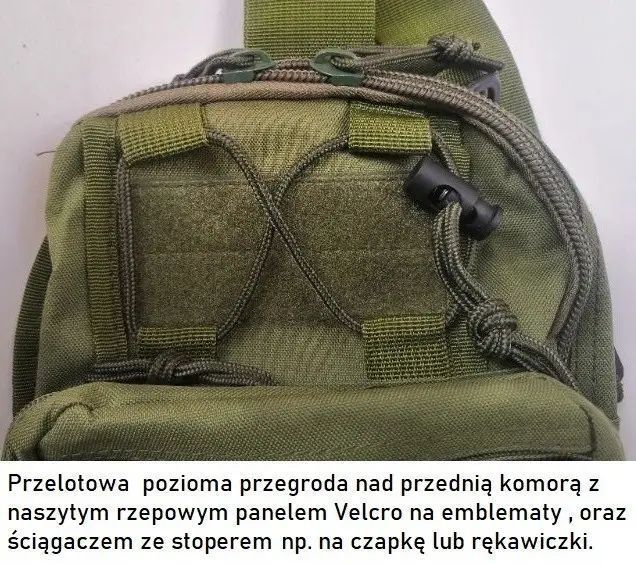 Тактическая сумка, слинг, армейский рюкзак через плечо Green Tactical oneftb020tb фото