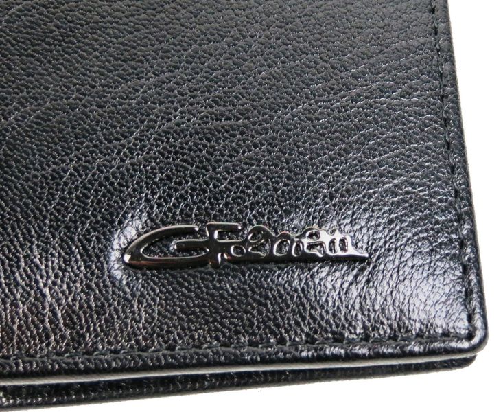 Вертикальне невелике чоловіче шкіряне портмоне Giorgio Ferretti чорне GF9120425 фото
