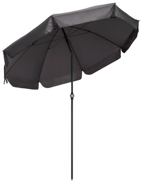 Велика пляжна парасолька з тефлоновим покриттям Ø 180 см Livarno сірий 100343334 grey фото