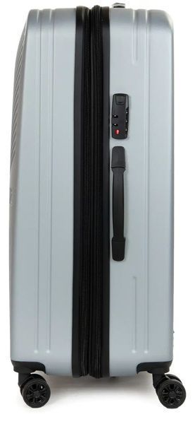 Мала пластикова валіза 47 л Fashion, срібляста POD804 small silver фото