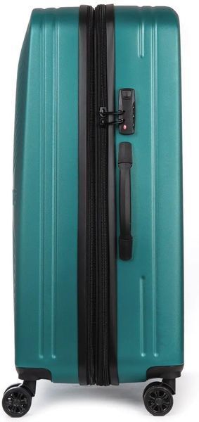 Маленький пластиковый чемодан 47L Fashion изумрудный POD804 small emerald фото