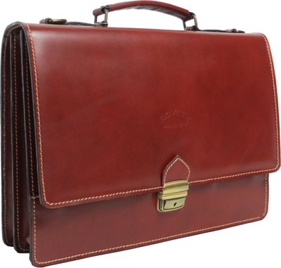 Чоловічий портфель зі шкіри Rovicky AWR-2-1 коричневий AWR-2-1 фото