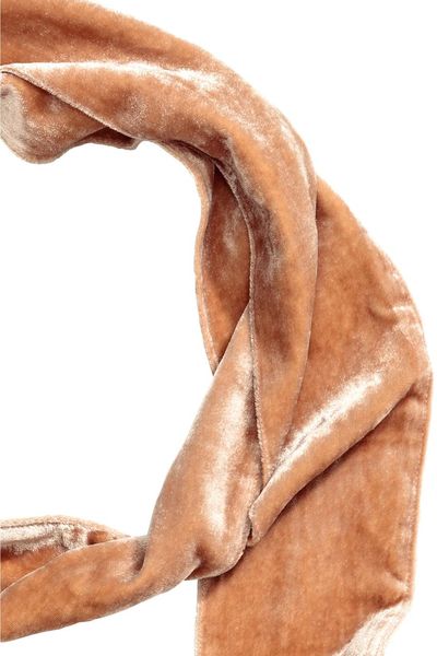 Вузький довгий шарф із велюру H&M 7,5x220 см 437320003 фото