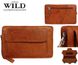 Мужская кожаная барсетка, клатч Always Wild рыжий 1264BS cognac фото 5