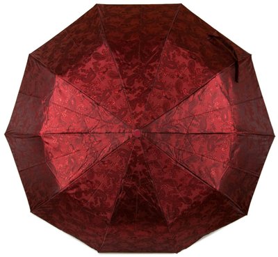 Женский зонт полуавтомат Bellisimo бордовый PODM524-4 фото