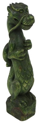 Статуетка ручної роботи Зелений Деревний Дракон символ 2024 року NA6003 фото