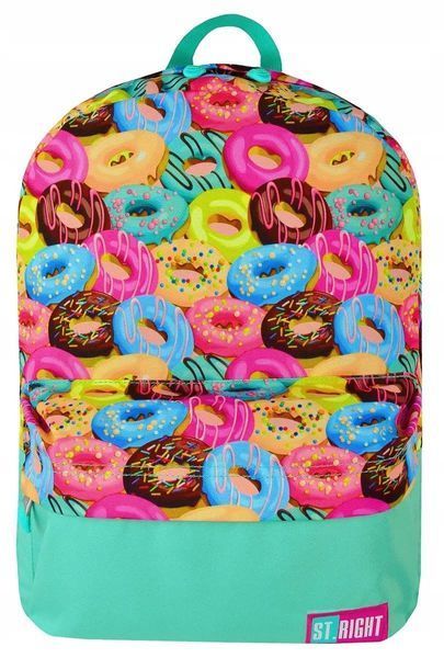 Молодежный рюкзак с донатами 16L ST.RIGHT BP-33 салатовый BP-33 фото